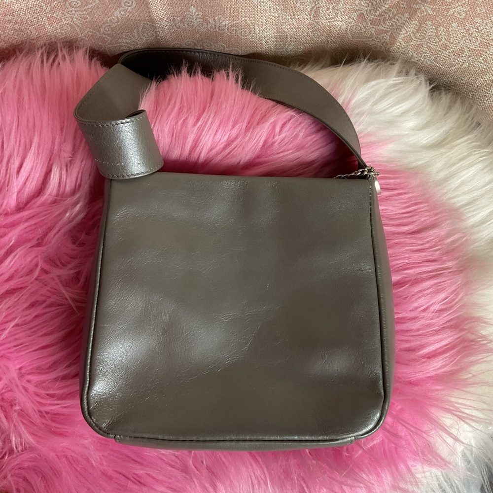Y2K The Sak Pure Leather Grey Crossbody Bag - Picture 4 of 7
